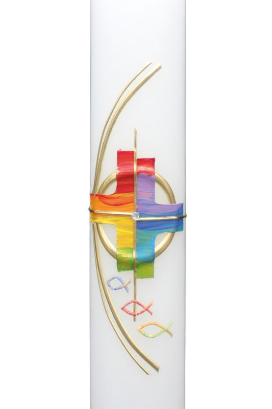 Taufkerze „Licht des Regenbogens“