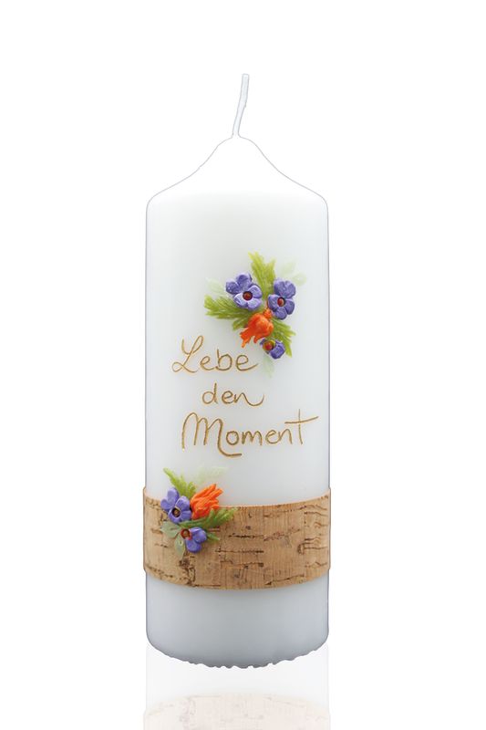 Geschenkkerze „Lebe den Moment“ Geschenkkerze „Lebe den Moment“