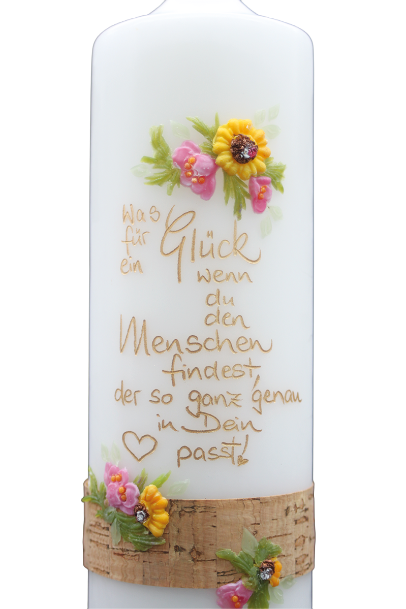 Geschenkkerze „Was für ein Glück“