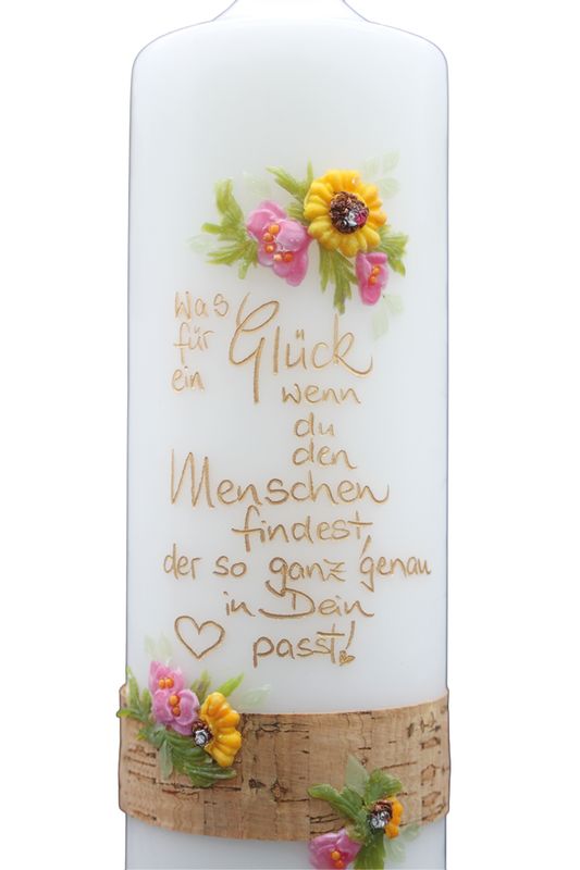 Geschenkkerze „Was für ein Glück“