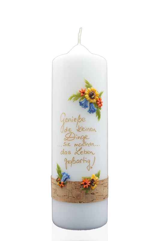 Geschenkkerze „Genieße die kleinen Dinge“ Geschenkkerze „Genieße die kleinen Dinge“