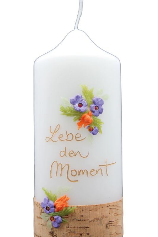 Geschenkkerze „Lebe den Moment“