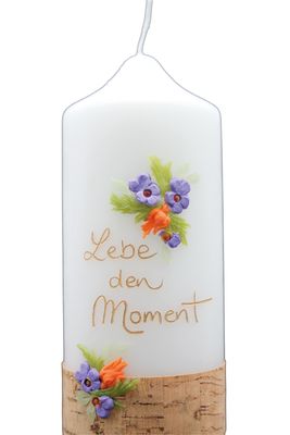 Geschenkkerze „Lebe den Moment“