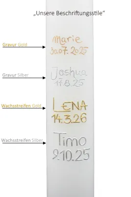 Hochzeitskerze „Herzblüte Taupe“
