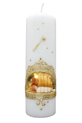 Weihnachtskerze „Jesulein & Sternschnuppe“