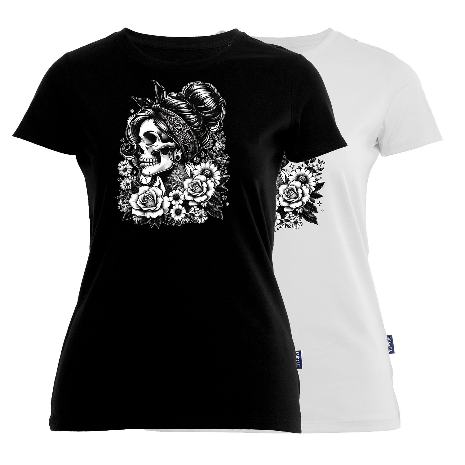 Damen T-Shirt Totenkopf | Mrs Flower
