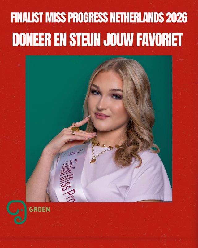 Donatie namens Maud Finalist Miss Progress Netherlands 2026