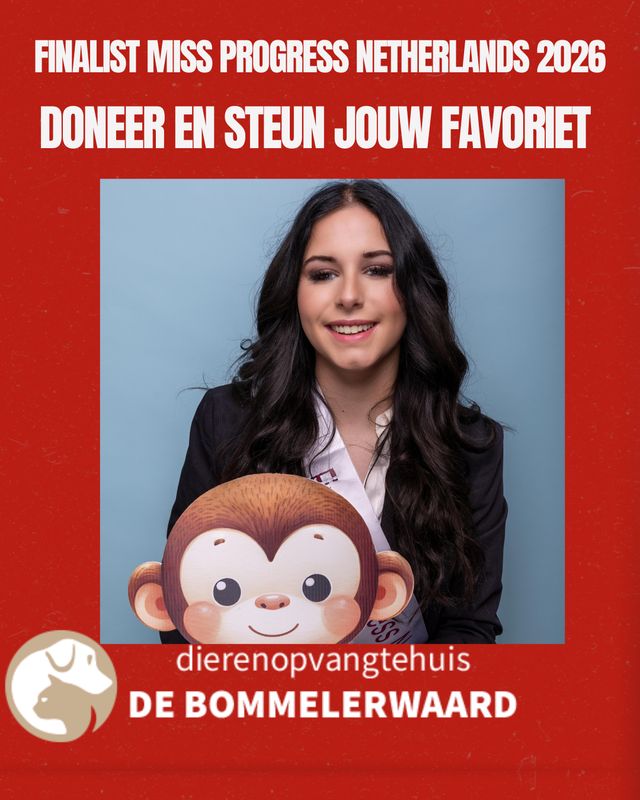 Donatie namens Desteny Finalist Miss Progress Netherlands 2026