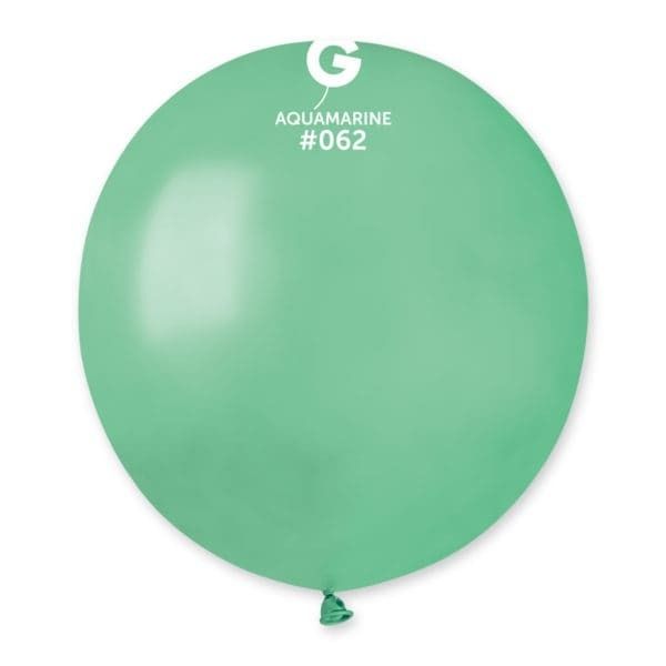 Gemar Metal Acquamarine Latex Balloons #062 19in - 25 pieces