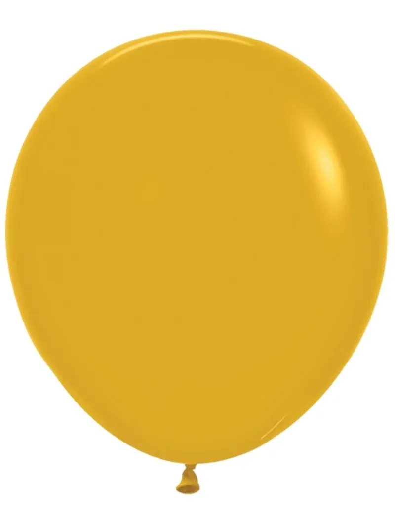 Sempertex Latex Balloon Fashion Mustard 18in- 25 pieces