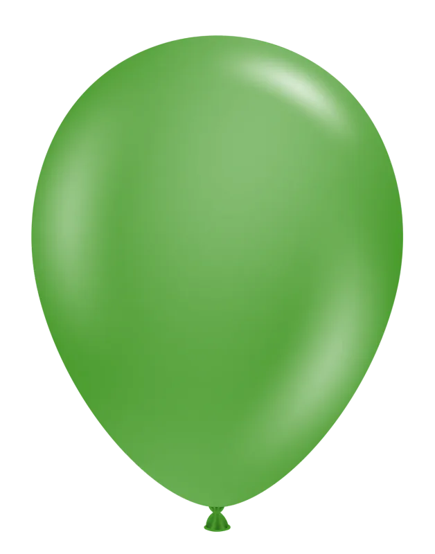 Tuftex Latex Balloons Green 5in- 50 pieces