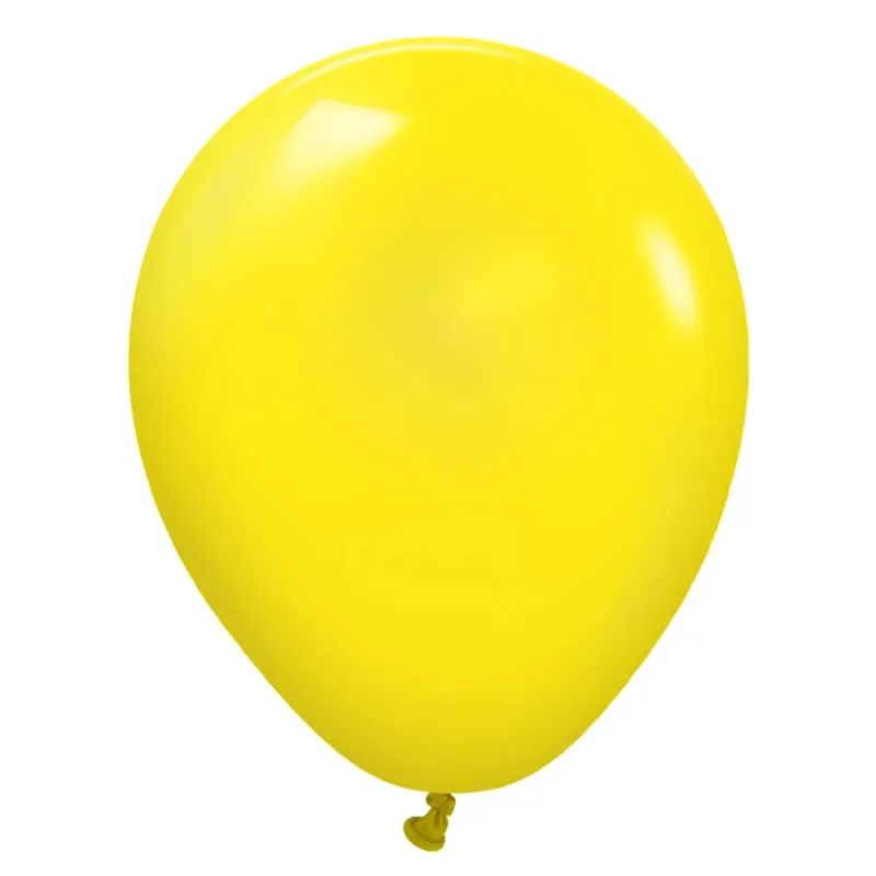 Kalisan Latex Balloon Standard Yellow 5in- 50 pieces