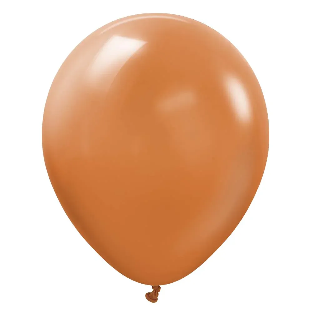 Kalisan Latex Balloon Standard Caramel Brown 12in- 50 pieces