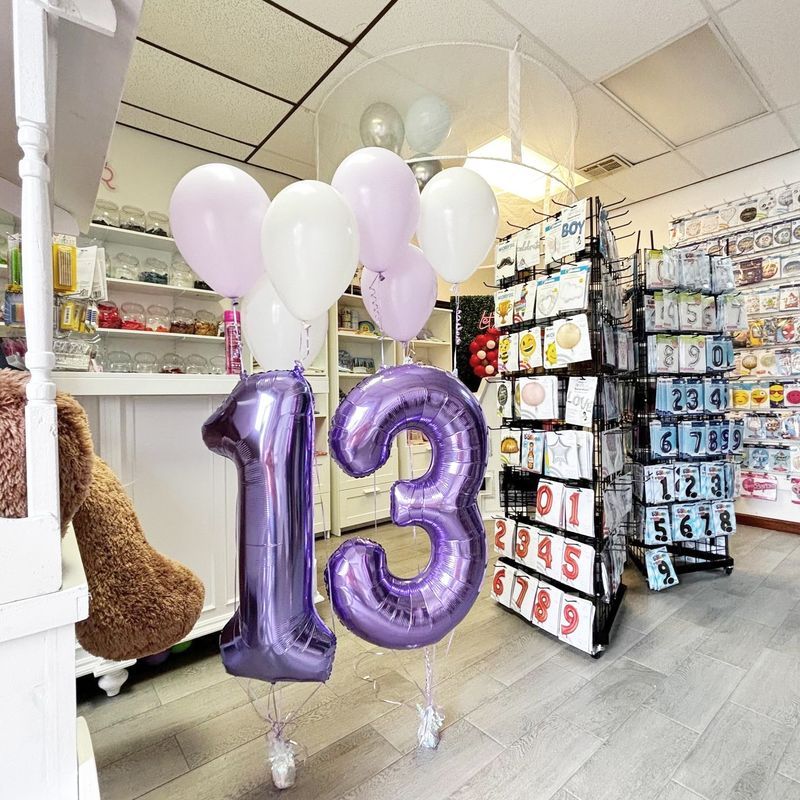 Luscious Lavender Celebration Helium Bouquet