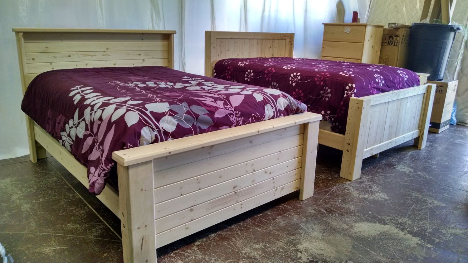 Belmont Style Bed, Color: Unfinished, Size: Twin