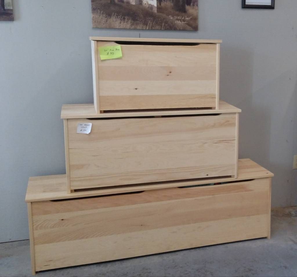 42&quot; Pine Box w/ Lift Lid - Unfinished