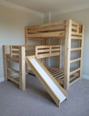 Triple Play Triple Bunk Bed W/ Slide