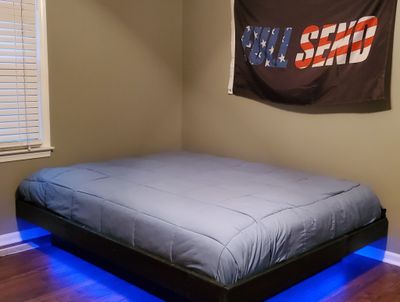 Floating Platform Bed w/ Lights