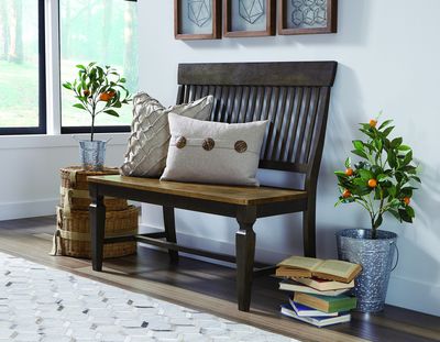 Vista Dining Bench w/ Back  44&quot;W x 17&quot;D x 40&quot;H