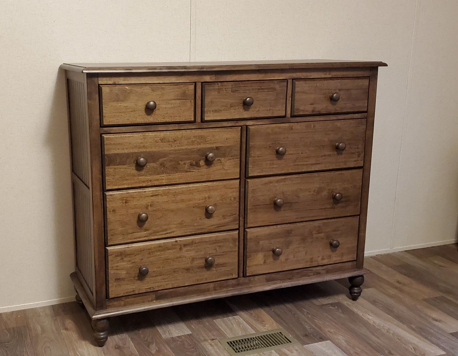 Cottage 9-Drawer Dresser w/  Stain Finish