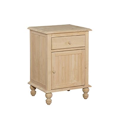 Cottage 1 Drawer Nightstand Unfinished
