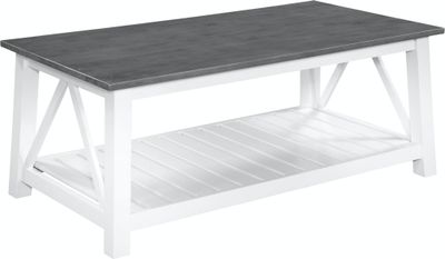 Surrey Coffee Table (Blue/White or Gray/White)