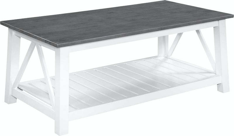 Surrey Coffee Table (Blue/White or Gray/White)