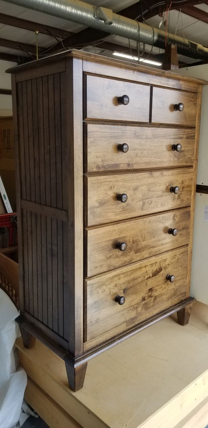 Cottage 5 Drawer Chest W/Stock Finish