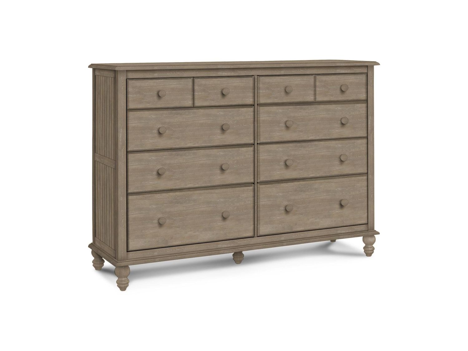 Cottage 10-Drawer Dresser w/ Stain finish