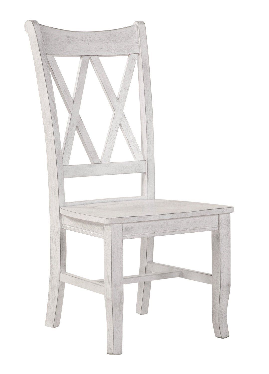 Double-X Back Chair 19.5” W x 16.5” D x 41” H (Chalk or Pure White Finish)