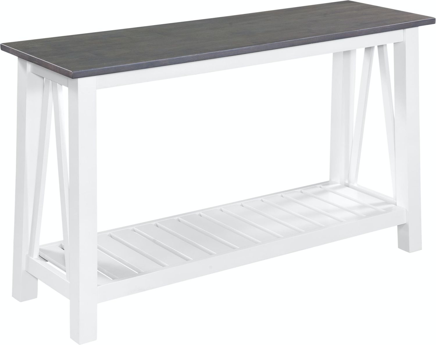 Surrey Sofa Table - Specify Color (Blue/White or Gray/White)