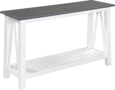 Surrey Sofa Table - Specify Color (Blue/White or Gray/White)