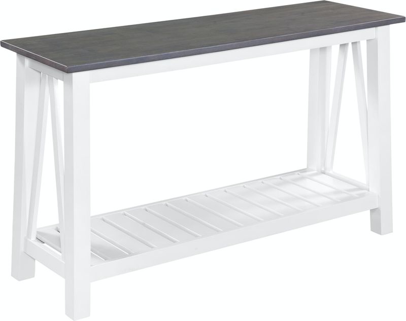 Surrey Sofa Table - Specify Color (Blue/White or Gray/White)