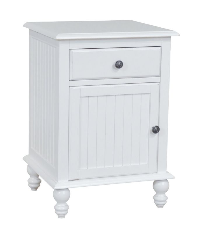 Cottage 1-Drawer 1 Door Nightstand - Bright White