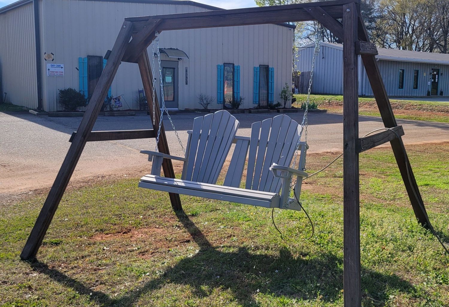 Amish Wooden Swing  A-Frame
