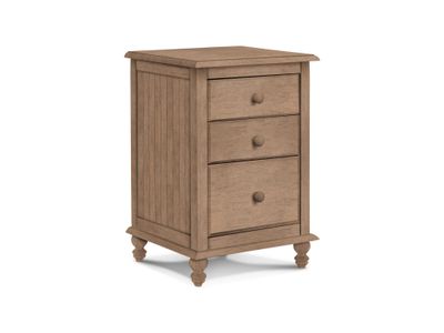 Cottage 3 Drawer Nightstand - w/ Stain Finish