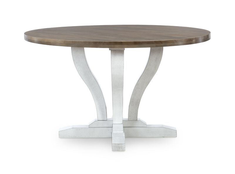 La Casa Chalk and Sesame Dining Table 52&quot; Round