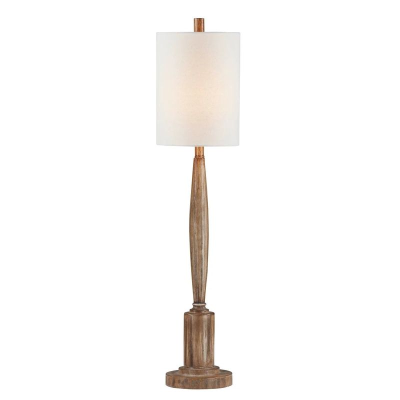 Crawford Buffet Lamp - weatherwood