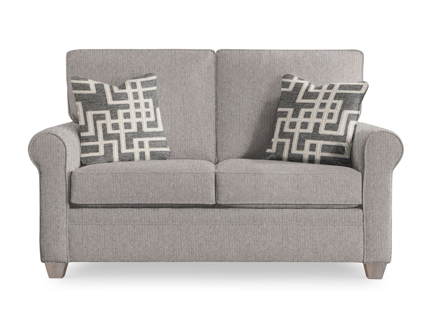 Drew Roll Arm Love Seat (Specify color)