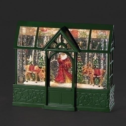 Shimmer Greenhouse with Santa &amp; Deer