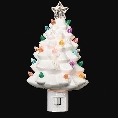 Vintage White Tree Night Light
