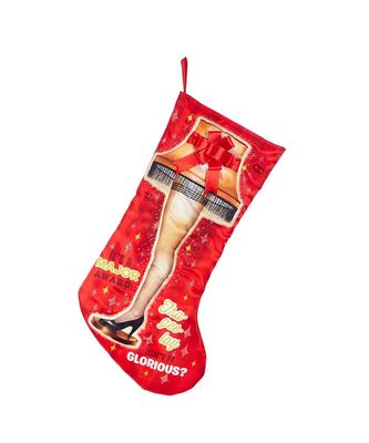 A Christmas Story Leg Lamp Lit Stocking