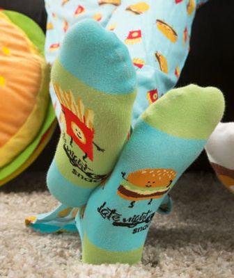 Cheeseburger &amp; Fries Socks