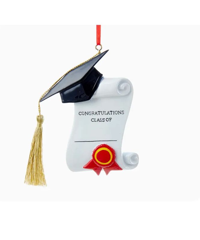 Graduation Cap &amp; Diploma Ornament