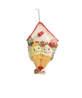 Ice Cream Cone Family of 2 Ornament