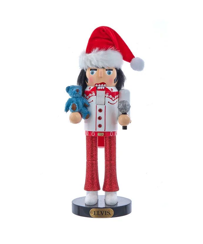 Elvis with Teddy Bear Nutcracker
