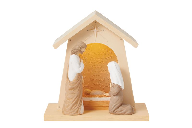 Foundations Nativity Beacon Lit Creche Nativity
