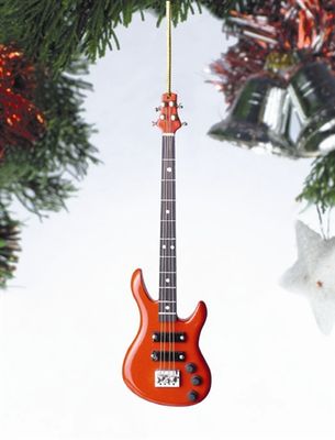 Red Bass Guitar