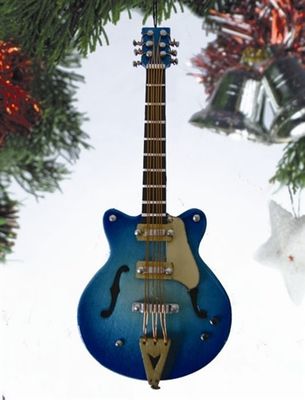 Blue Gibson Electric Guitar