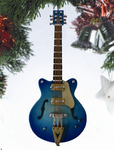 Blue Gibson Electric Guitar